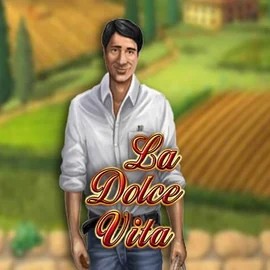 La Dolce Vita slot logo by Gamomat at SkyHills CasinoLa Dolce Vita