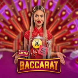 Mega Baccarat logo – Live Casino by Pragmatic Play at SkyHills Casino